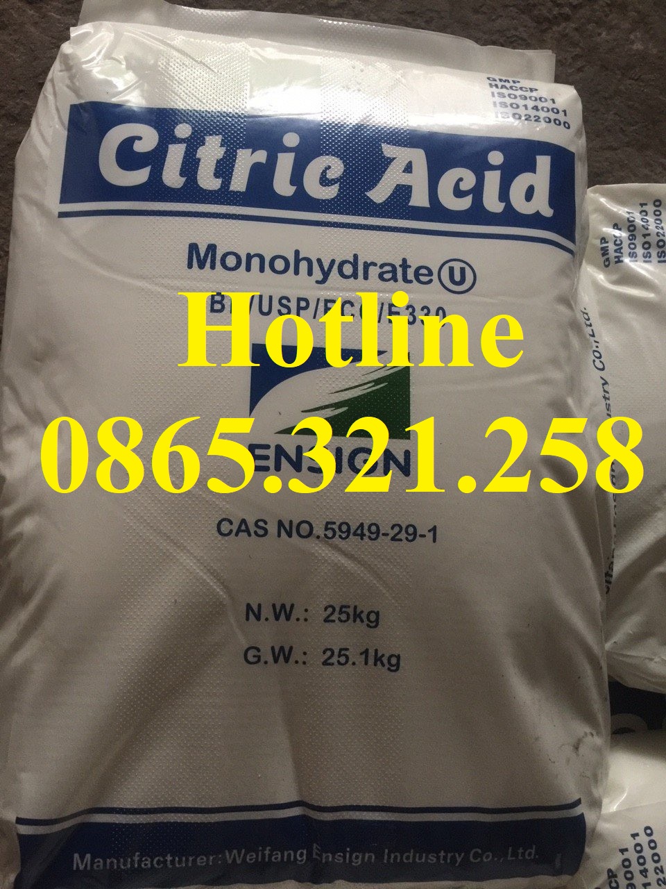 Citric acid monohydrate - C6H8O7