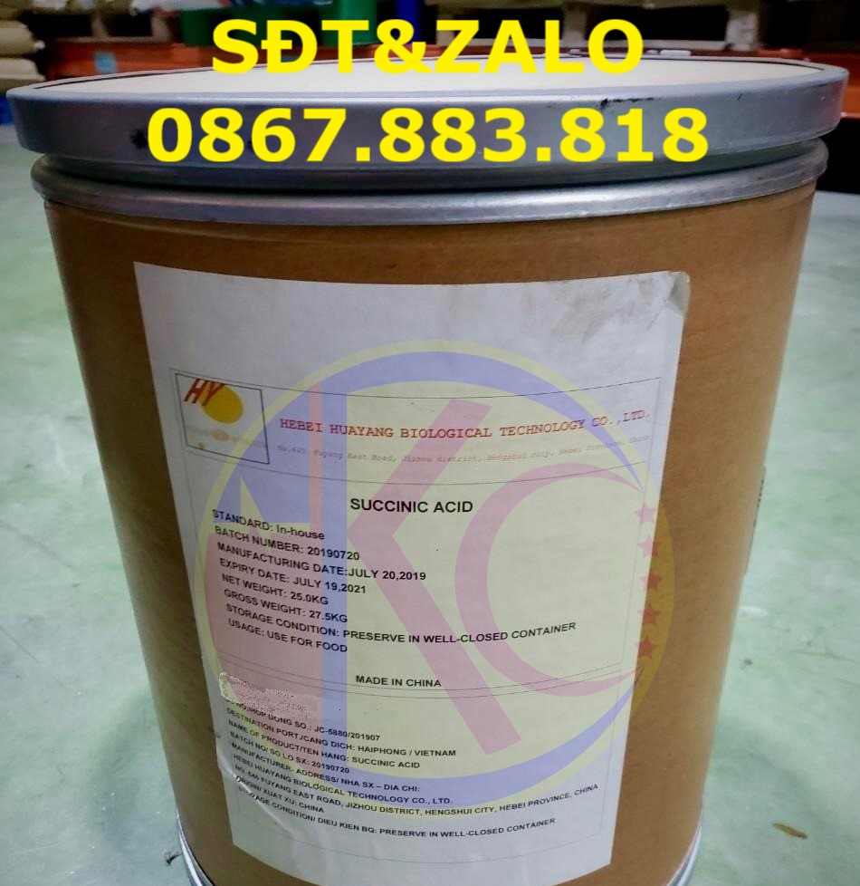 Acid succinic trong thực phẩm