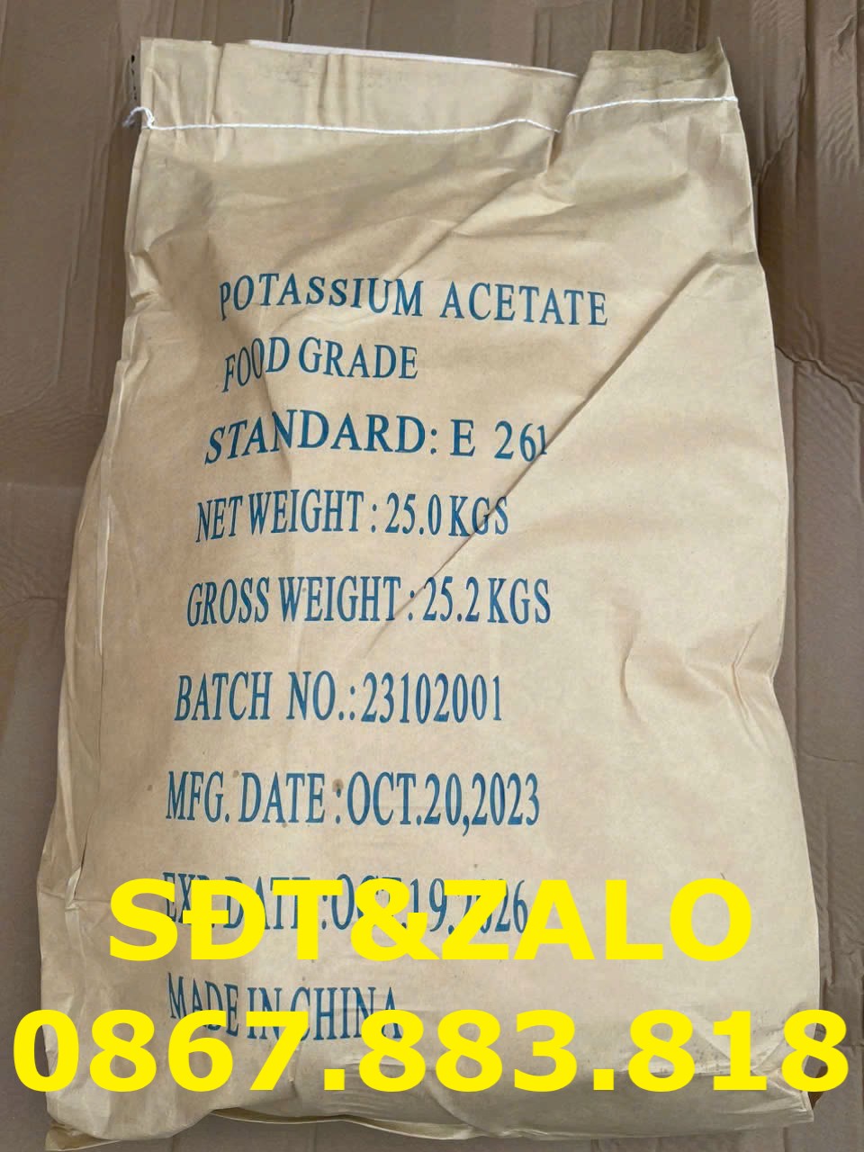 Potassium Acetate trong ngành thực phẩm