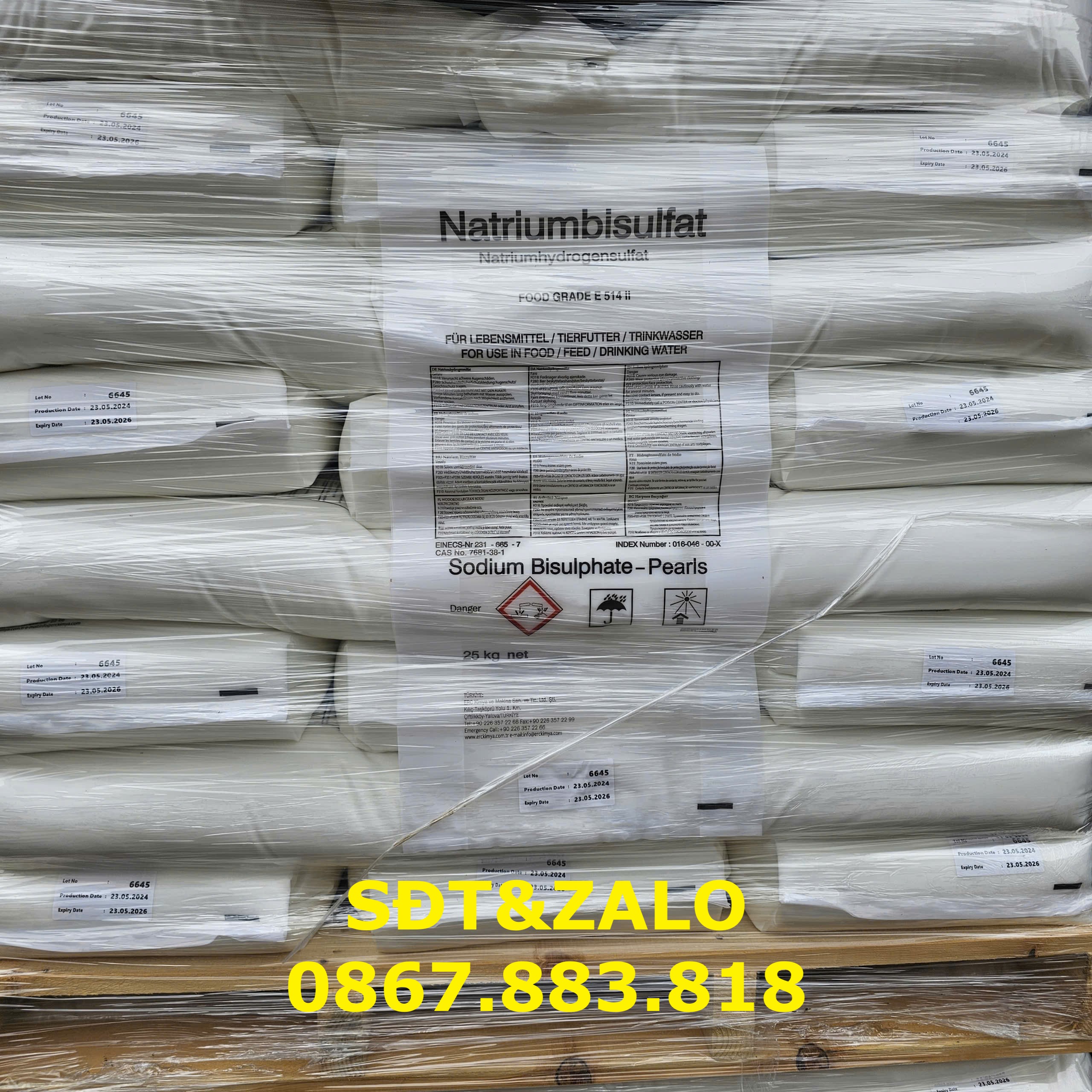 Sodium Bisulfate dùng trong thực phẩm