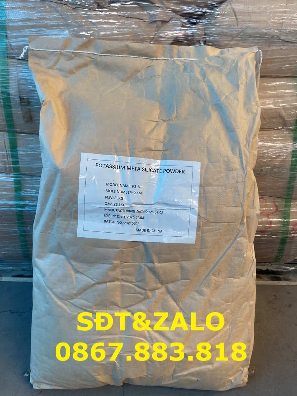 Potassium Metasilicate 2.4M - K2SiO3 là gì