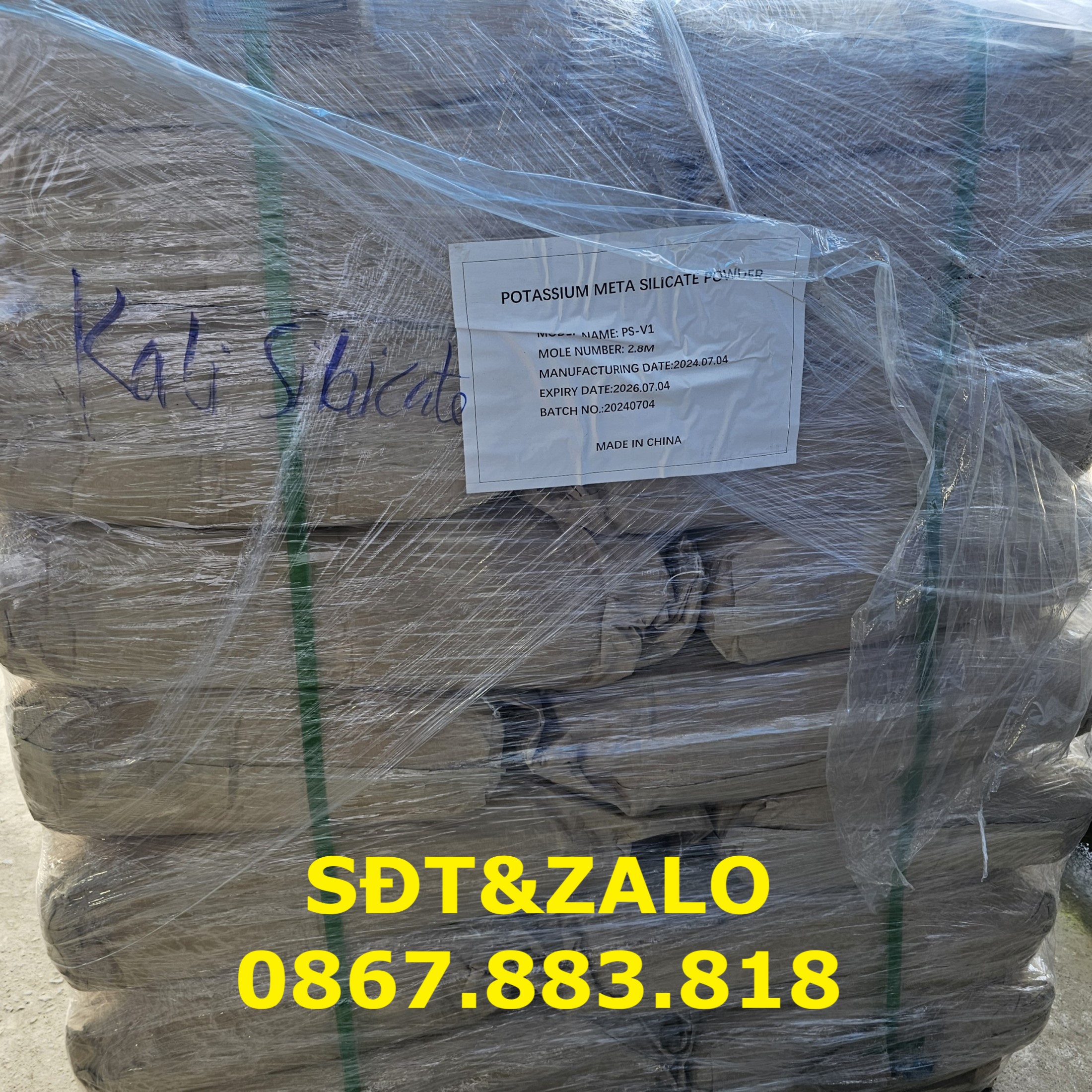 Potassium Metasilicate 2.8M - K2SiO3 là gì