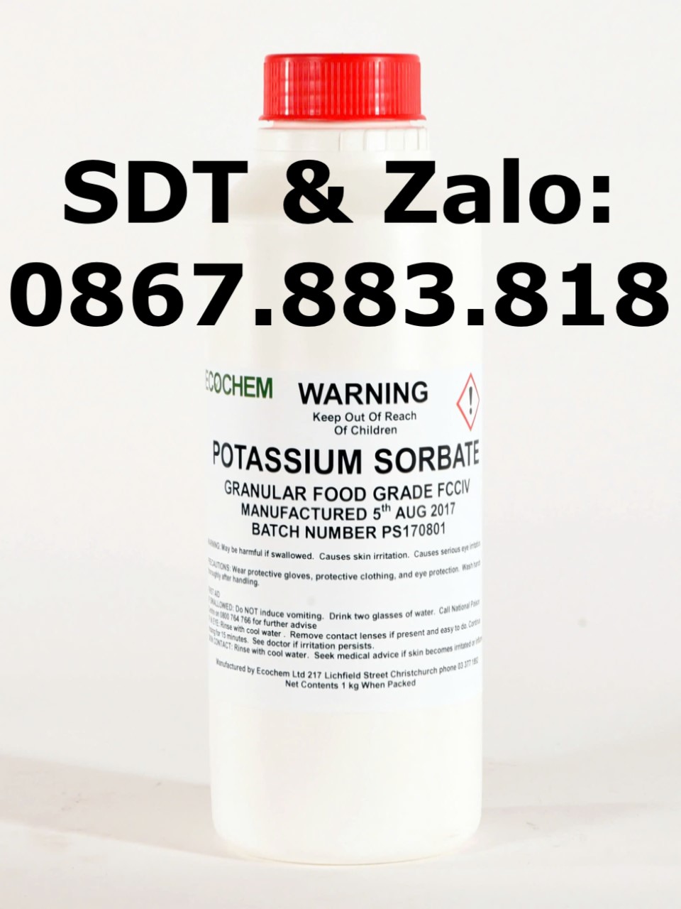 Potassium Sorbate trong ngành dược phẩm