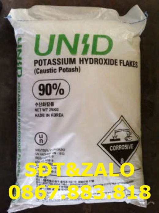 Potassium Hydroxide dùng trong ngành xây dựng 