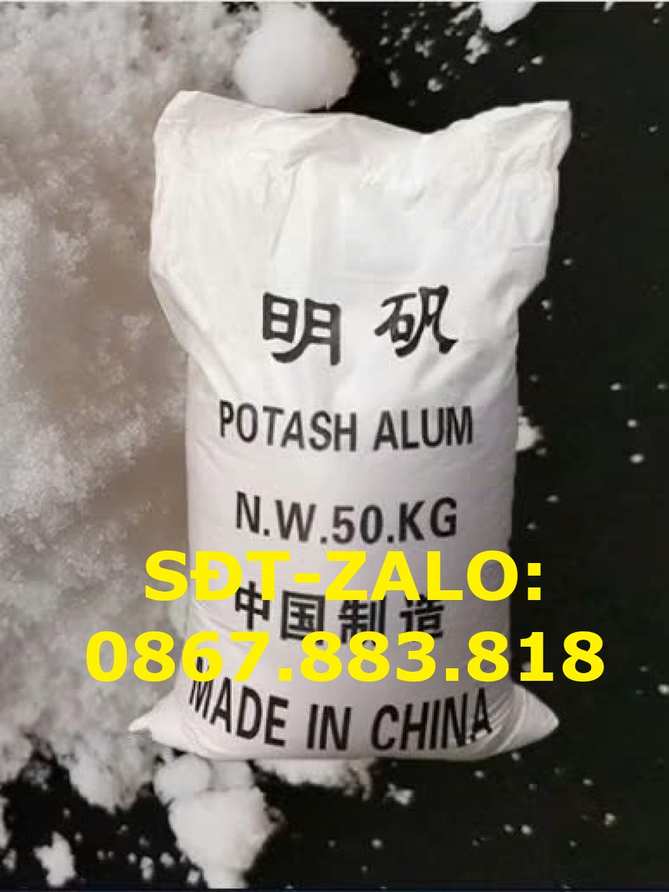 Potash Alum dùng trong xử lý chất thải