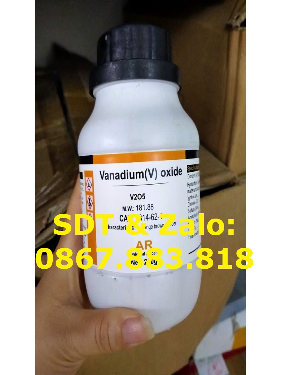 V2O5 trong sản xuất hợp kim Vanadium