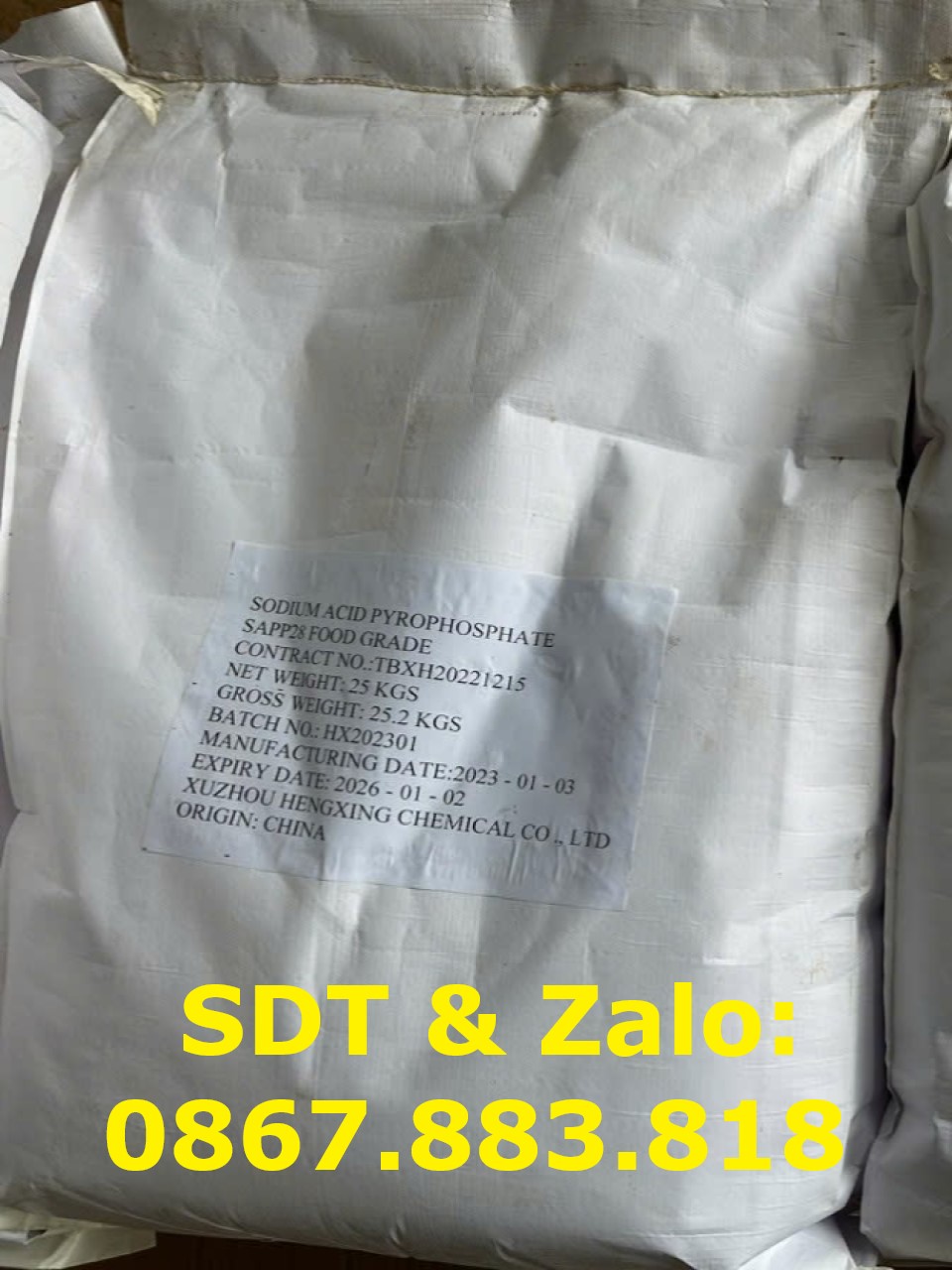 Sodium Acid Pyrophosphate dùng trong công nghiệp giấy