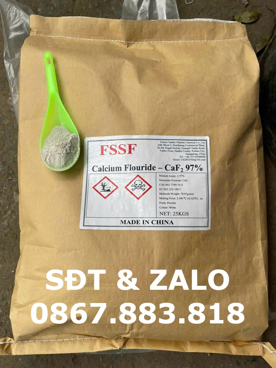 Calcium Fluoride - CaF2 hàng Feed -1