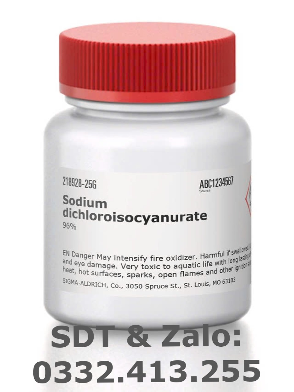 Sodium dichloroisocyanurate - Sodic troclosene - C3Cl2N3NaO3