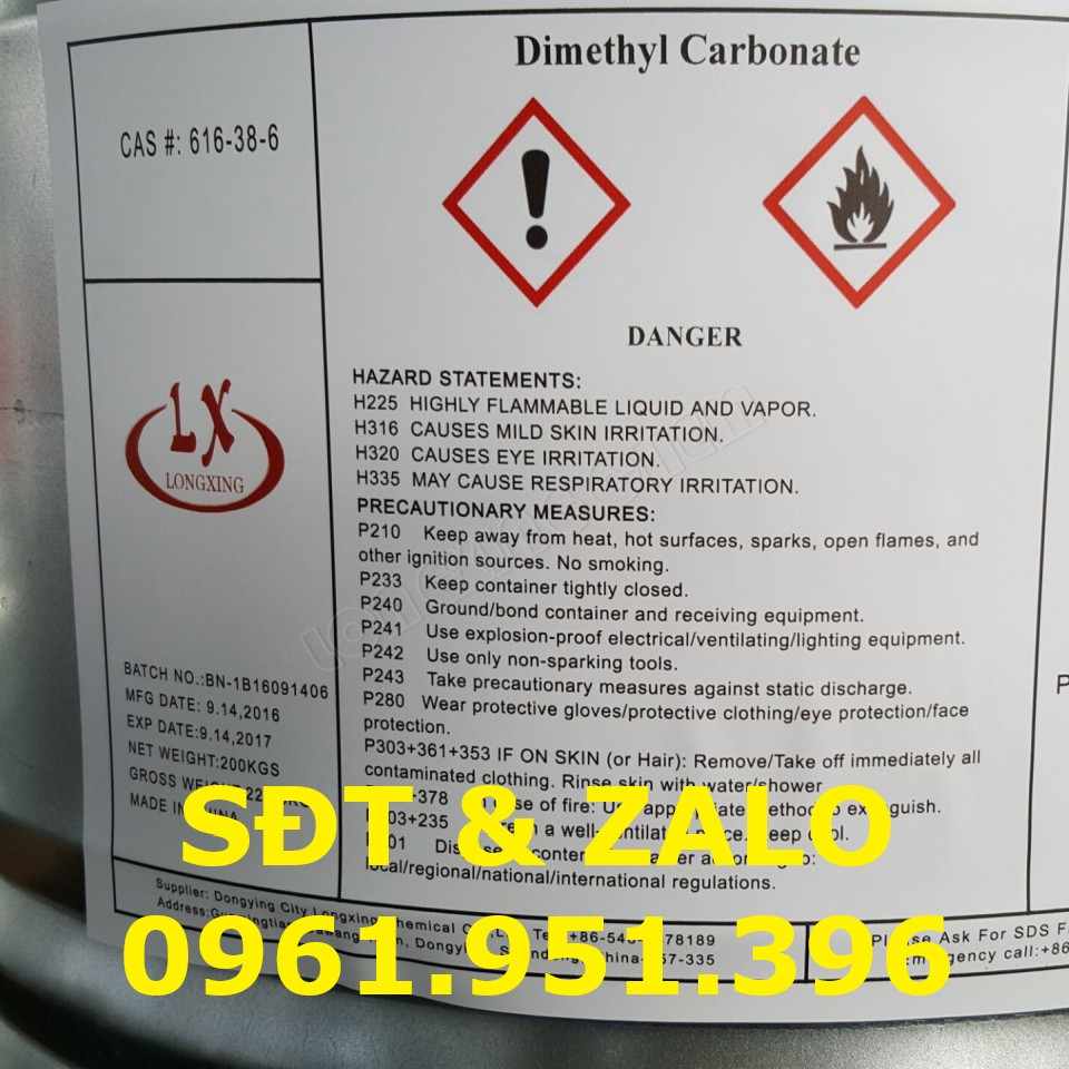 Dimethyl Carbonate - DMC - C3H6O3 -1