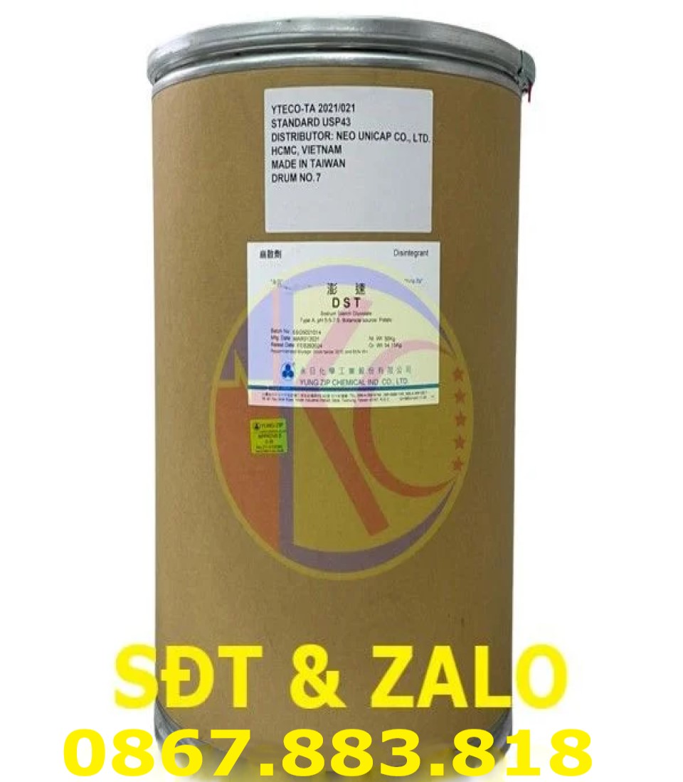 Sodium Starch Glycolate - Natri Starch Glycolat - Tá Dược Rã