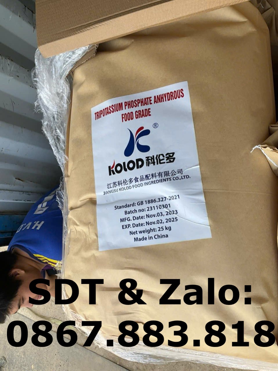 Tripotassium Phosphate Anhydrous ( hàng FOOD) - K3PO4 -2