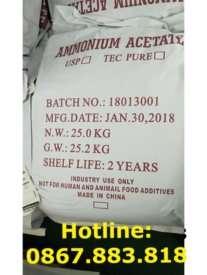 Ammonium Acetate - CH3COONH4 là gì?