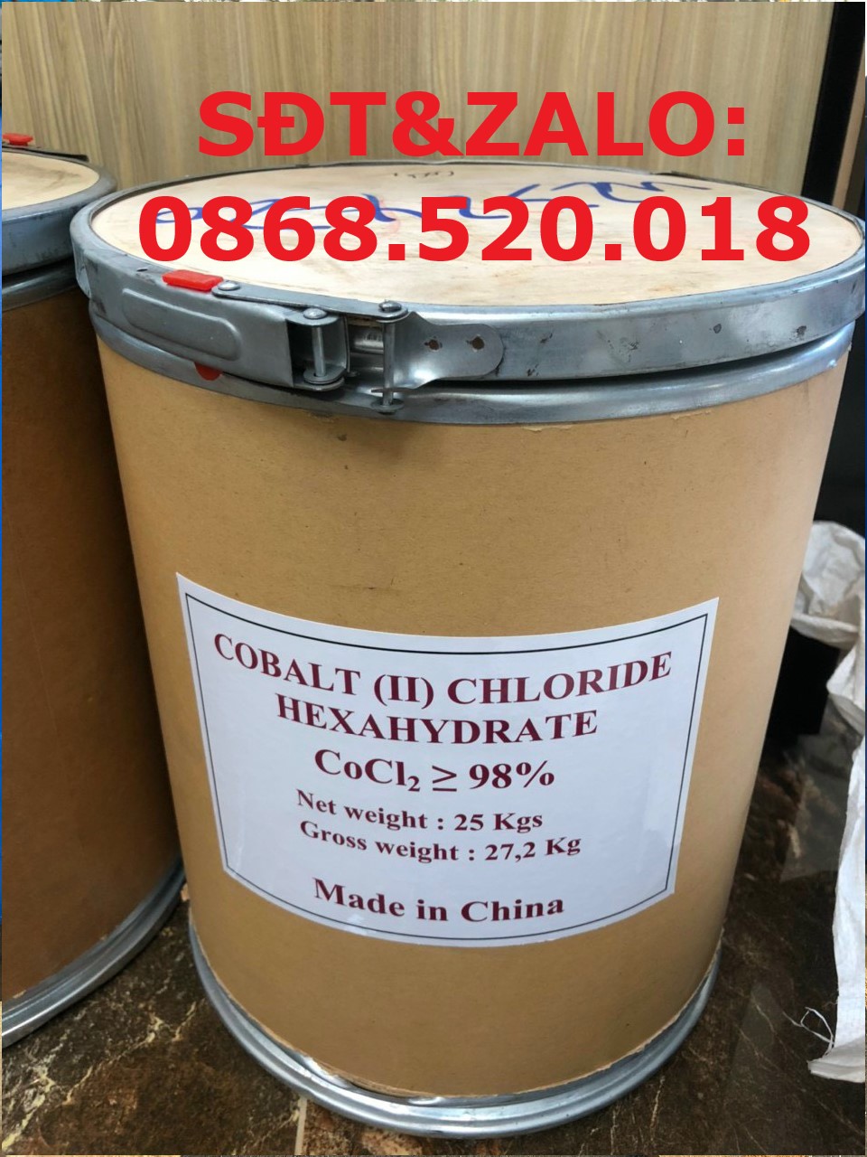 Cobalt Chloride dùng trong xử lý môi trường