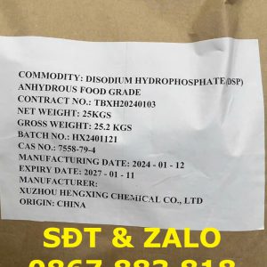 Disodium Hydrophosphate Anhydrous - DSP hàng FOOD -1