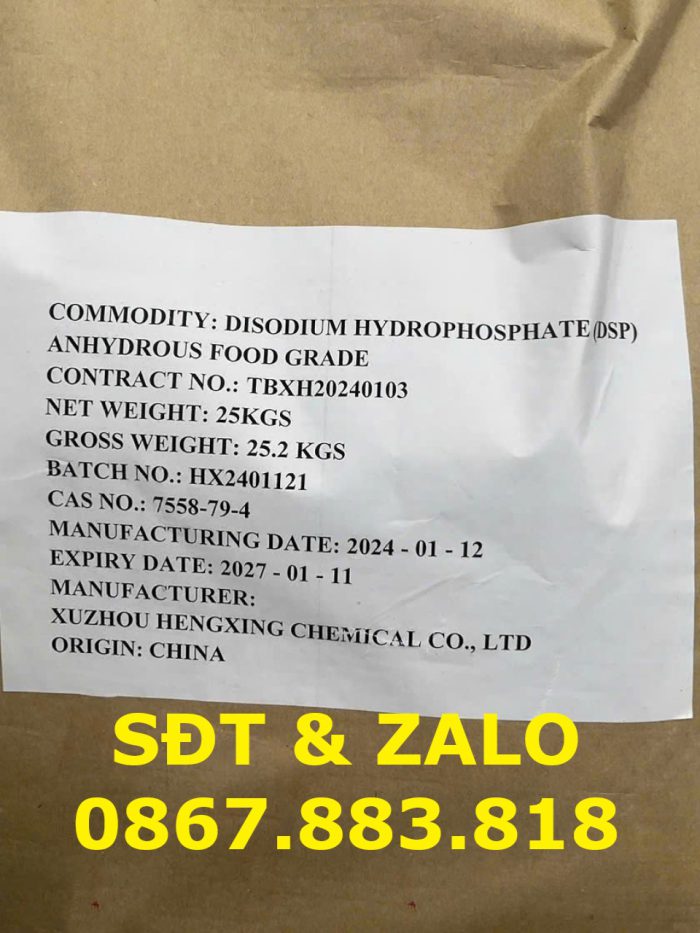 Disodium Hydrophosphate Anhydrous - DSP hàng FOOD -1