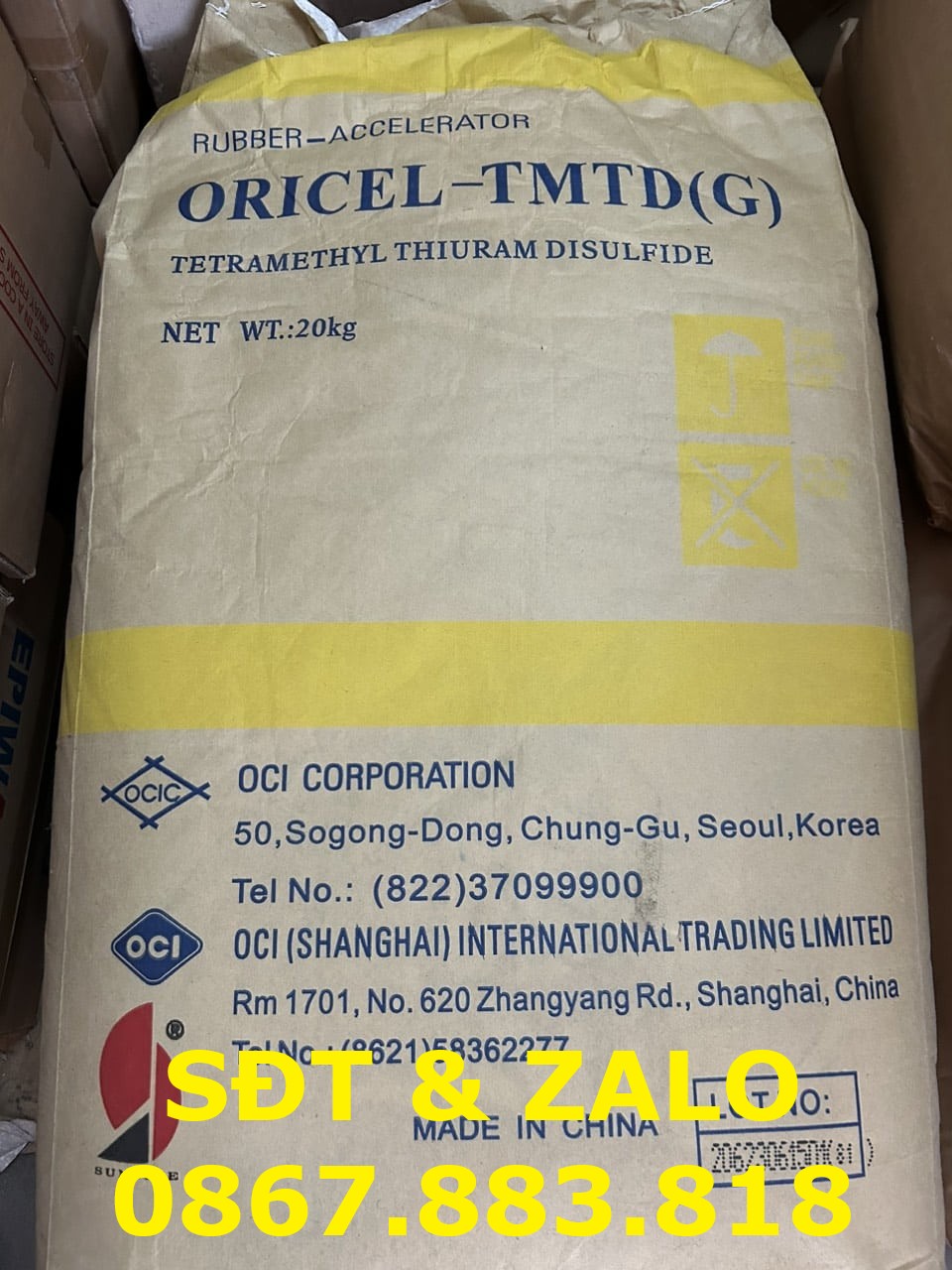 Tetramethylthiuram Disulfide - Bột tăng tốc TMTD -1