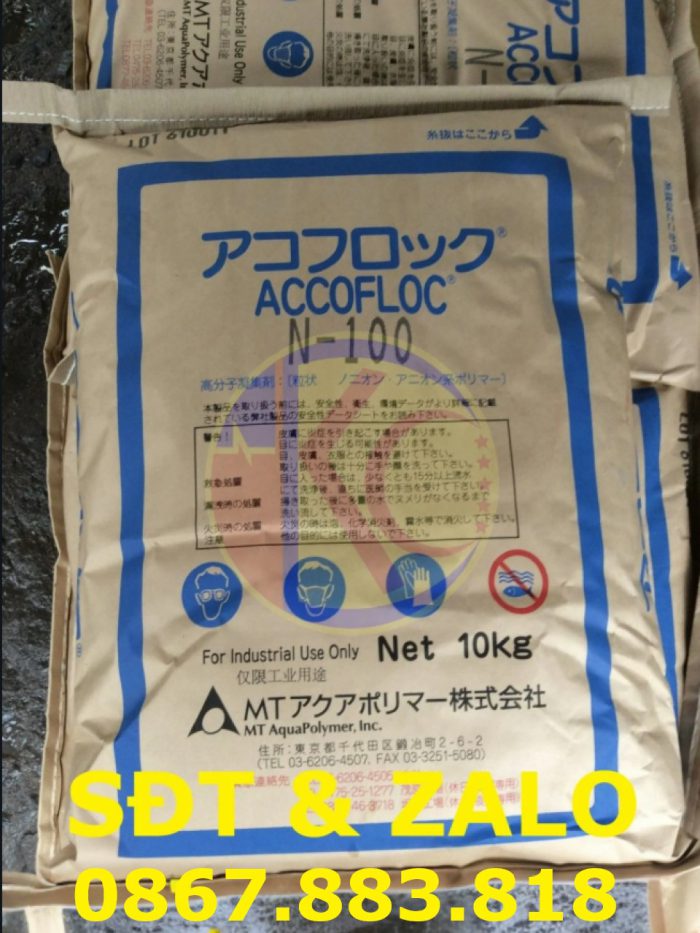 Polymer Accofloc N-100 - Polymer lắng tụ